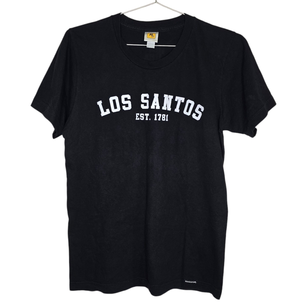Vintage Rockstar Grand Theft Auto 5 GTA5 Los Santos Black Graphic Tee
